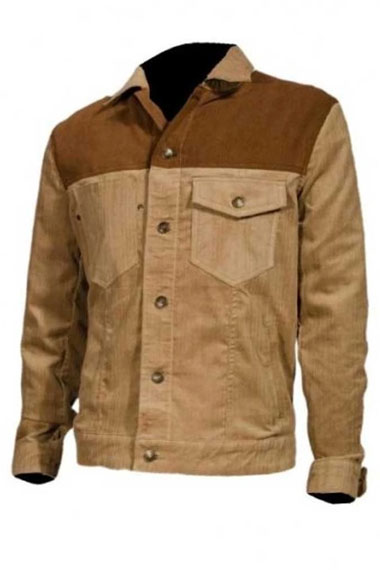 Rick Grimes Andrew Lincoln Walking Dead Brown Denim Jacket