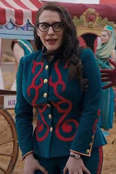 Kat Dennings Darcy Lewis WandaVision TV Show Blue Wool Jacket