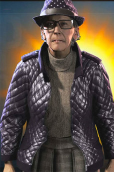 Helen Dashwood Watch Dogs Legion Purple Cosplay Quilted Jacket