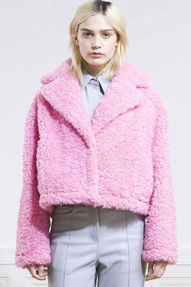 Enid Sinclair Emma Myers Wednesday TV Series Pink Fur Jacket