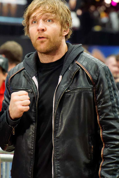Jon Moxley Dean Ambrose WrestleMania Axxess Black Biker Jacket