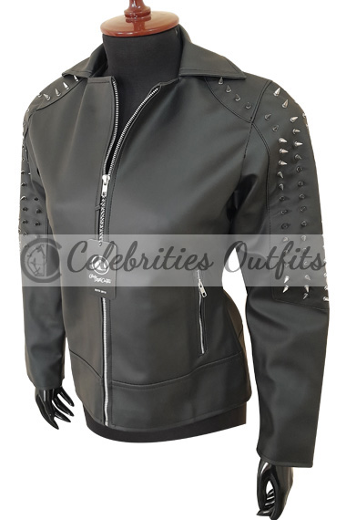 WWE Alexa Little Miss Bliss Black Studded Leather Jacket