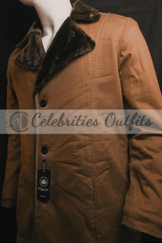 Hugh Jackman Wolverine Logan X-Men Brown Shearling Trench Coat