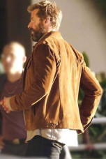 Hugh Jackman Logan Wolverine X-Men Brown Suede-Leather Jacket logan-wolverine3-brown-suede-jacket