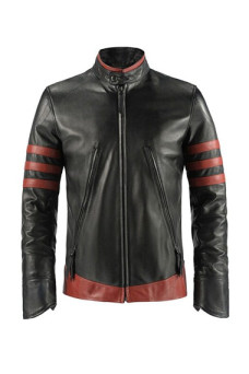 Hugh Jackman X-Men Origins Wolverine Logan Black Biker Jacket