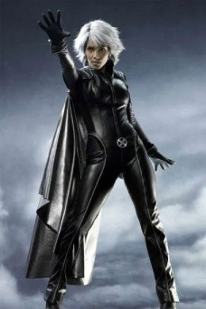 Halle Berry X-Men Storm Black Cosplay Leather Jumpsuit Jacket