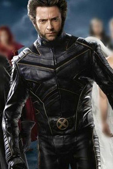 X-Men Wolverine Hugh Jackman Black Cosplay Leather Jacket
