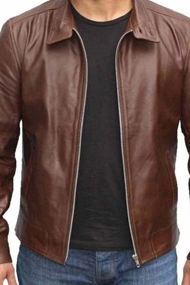 X-Men First Class Erik Lehnsherr Magneto Brown Leather Jacket