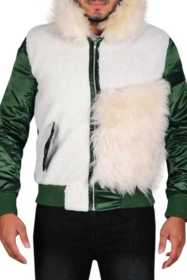 Vin Diesel XXX Return of Xander Cage Green Satin Fur Jacket