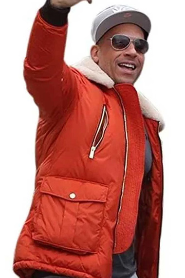 Vin Diesel XXX Return Of Xander Cage Red Shearling Jacket