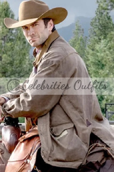 Jamie Dutton Yellowstone Brown Cotton Jacket