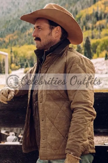 Yellowstone TV Series John Dutton Josh Lucas Cotton Jacket