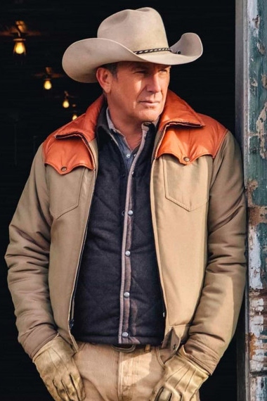 Kevin Costner Yellowstone Series Puffer Jacket