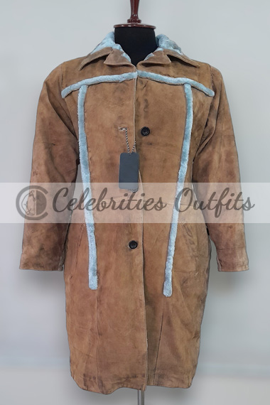 Yellowstone Beth Dutton Kelly Reilly Brown Suede Trench Coat
