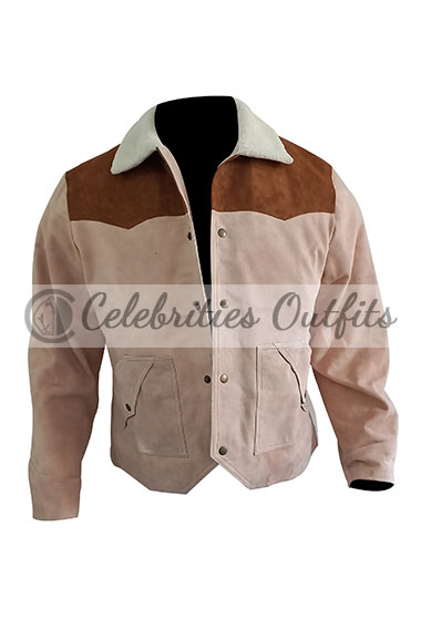 Kevin Costner Yellowstone John Dutton Brown Suede Jacket