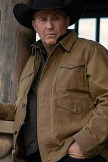 Kevin Costner Yellowstone John Dutton Brown Ranch Jacket