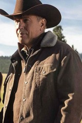 Yellowstone John Dutton Kevin Costner Brown Corduroy Jacket