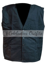 Kevin Costner John Dutton Yellowstone TV Show Grey Cotton Vest yellowstone-kevin-costner-grey-vest