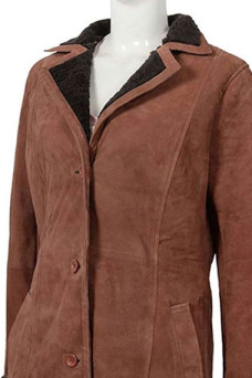 Kelsey Asbille Monica Dutton Yellowstone Brown Trench Coat
