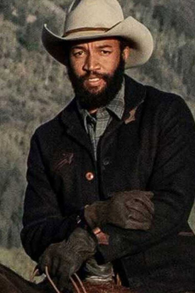 Colby Mayfield Yellowstone Denim Richards Black Wool Jacket