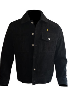 Yellowstone Cole Hauser Rip Wheeler Ranch Black Cotton Jacket