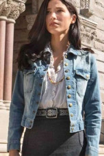 Yellowstone Monica Dutton Kelsey Asbille Blue Denim Jacket yellowstone-kelsey-asbille-denim-jacket