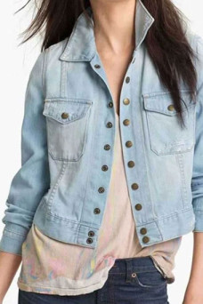 Kelsey Asbille Yellowstone Monica Dutton Blue Denim Jacket