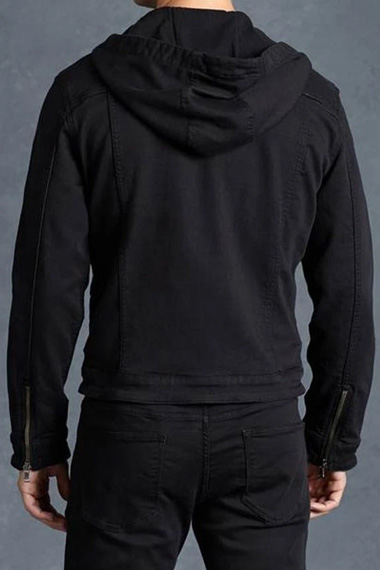 Edgar Ramirez Carlos Torres Yes Day Hooded Black Cotton Jacket