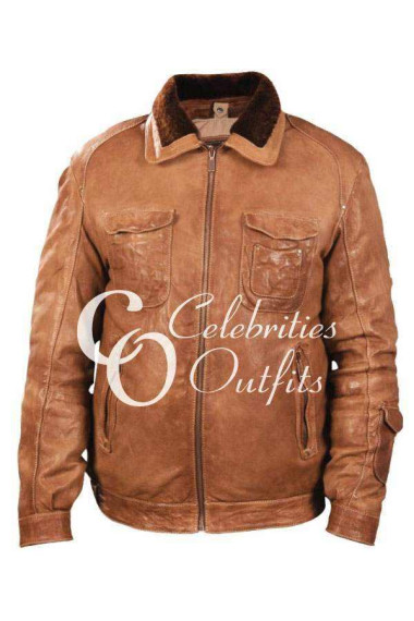 Awl Call of Pripyat Stalker Brown Leather Jacket