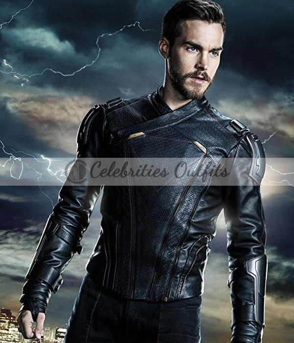 Supergirl S3 Chris Wood Mon-El Leather Jacket