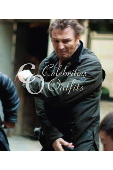 Liam Neeson Taken 3 Bryan Mills Black Coat Jacket