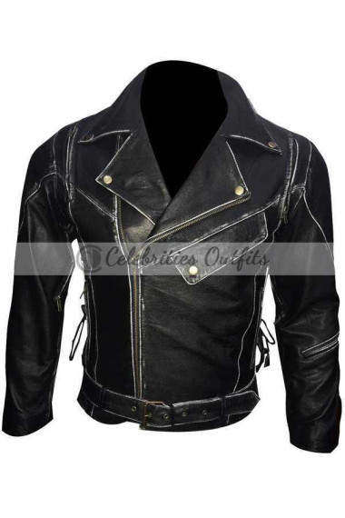 Terminator 2 Judgment Day Arnold Schwarzenegger Black Leather Jacket
