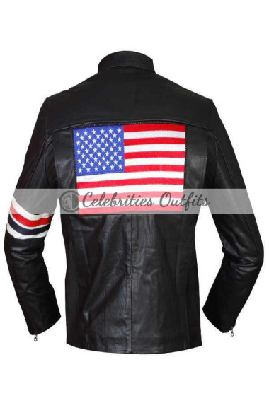Rider Captain America Motorcycle Leather Jacket