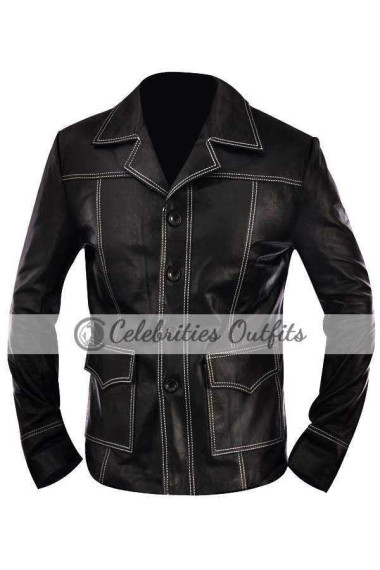 Fight Club Leather Jacket - Brad Pitt Leather Jacket | Buy Now