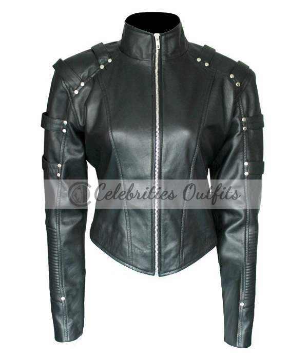 Arrow Season 2 Black Canary Short Body Leather Jacket