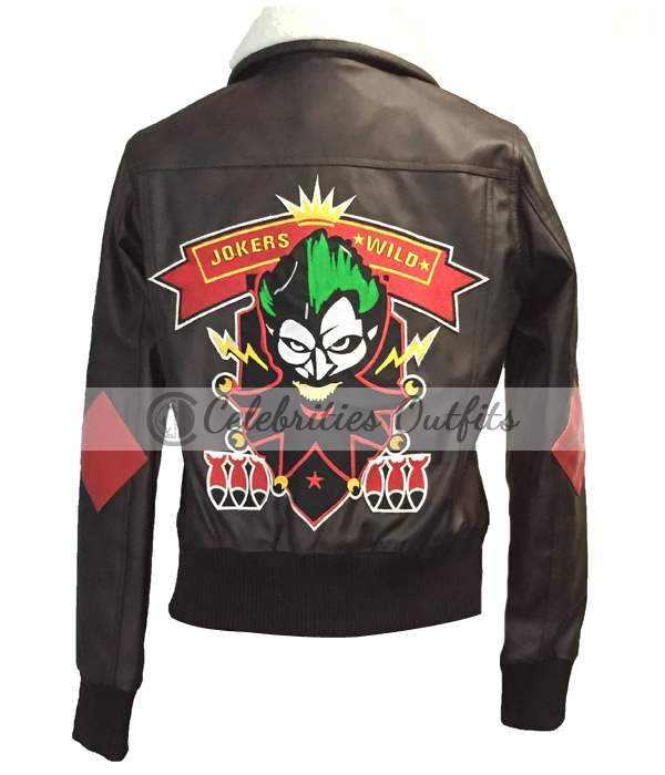 Harley Quinn Bombshell Cosplay Costume Leather Jacket