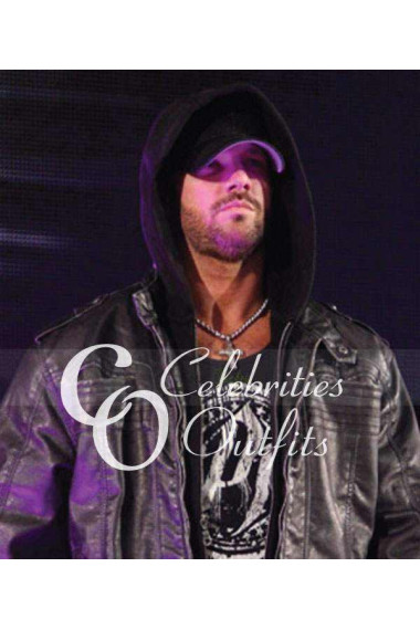 Allen Jones Stylish TNA Black Leather Jacket