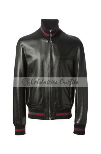Gucci Bomber Jacket james-franco-gucci-black-bomber-jacket
