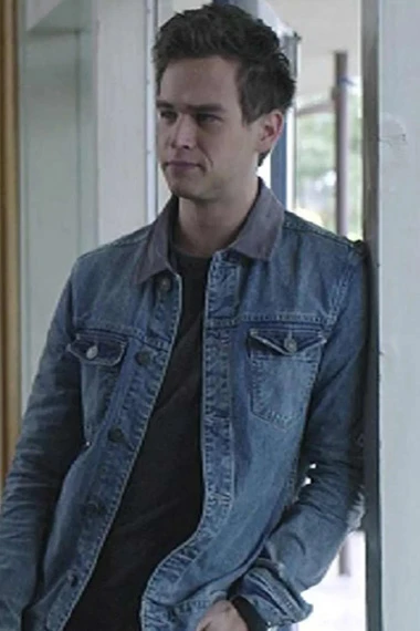 13 Reasons Why Justin Foley Blue Denim Jacket