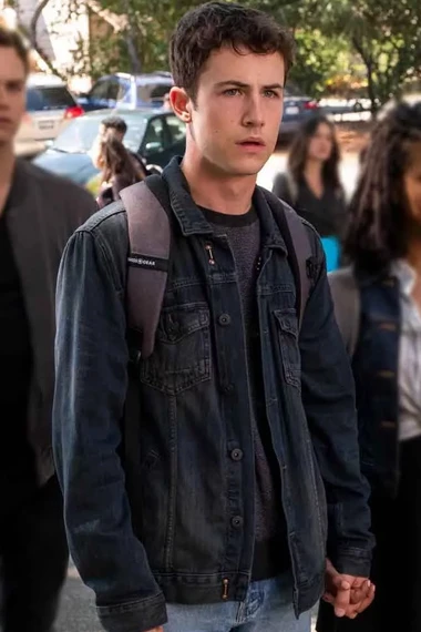 Dylan Minnette Clay Jensen 13 Reasons Why Denim Jacket