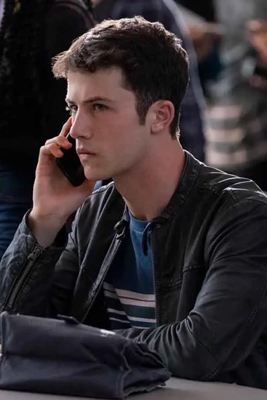 Clay Jensen Dylan Minnette 13 Reasons Why Black Jacket