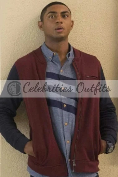 13 Reasons Why Marcus Cole Maroon Fleece Jacket