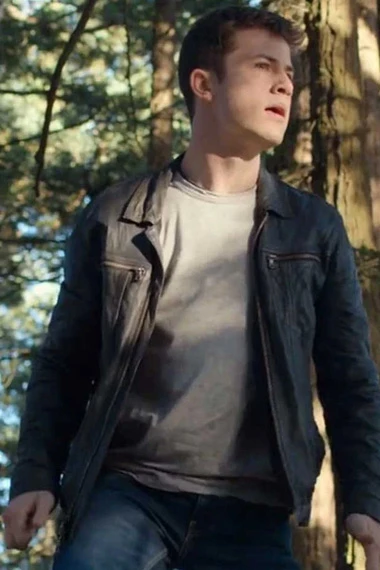 Dylan Minnette 13 Reasons Why Black Jacket