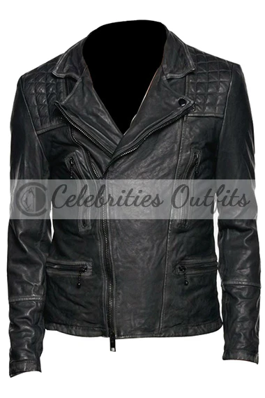 Nick Blood Agents Of SHIELD Lance Hunter Black Biker Jacket