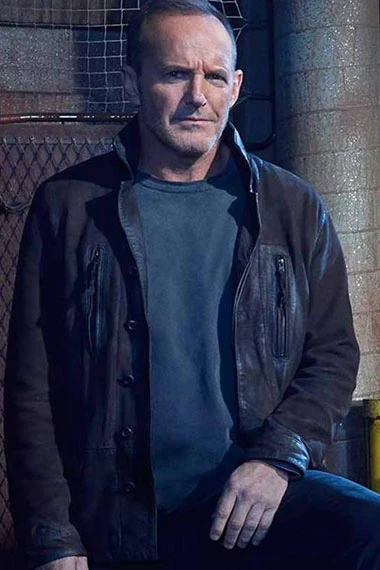 Phil Coulson Agents of SHIELD Clark Gregg Brown Suede Jacket