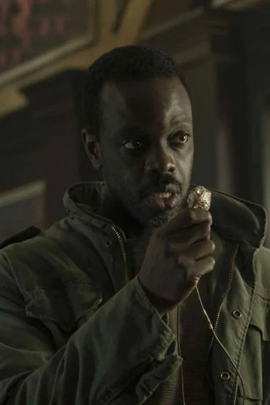 Vernon Elliot Ato Essandoh Altered Carbon Green Cotton Jacket