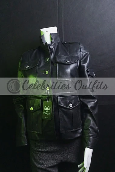 Get Smart Anne Hathaway Black Leather Jacket