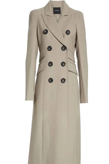 Zoe Ramirez Andrea Sixtos Arrow TV Show Grey Wool Trench Coat arrow-andrea-sixtos-wool-coat