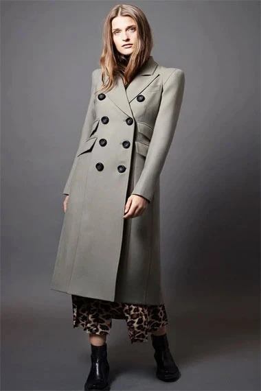 Arrow TV Show Andrea Sixtos Zoe Ramirez Grey Wool Trench Coat