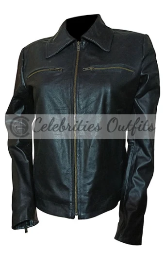 Caity Lotz Arrow Sara Lance White Canary Black Leather Jacket arrow-sara-lance-caity-lotz-jacket